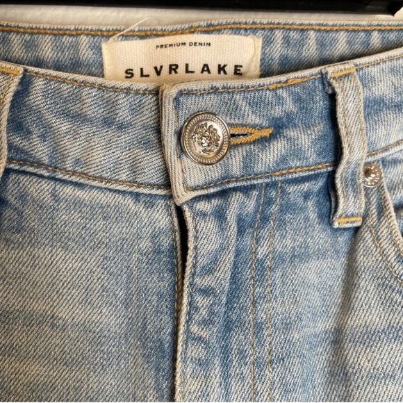 SLVRLAKE Women Lou Lou Slim Jeans Size 27 Light Wash Denim American Dream - Picture 5 of 11